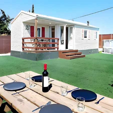キャンプ場 Cerca De La Playa Con Piscina, Jardin
